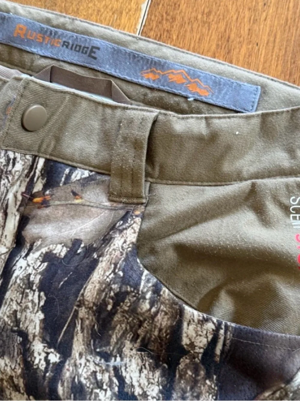 Youth Hunting Waterproof Insulated Camouflage Cargo Pants 10/12 - Brown/Olive